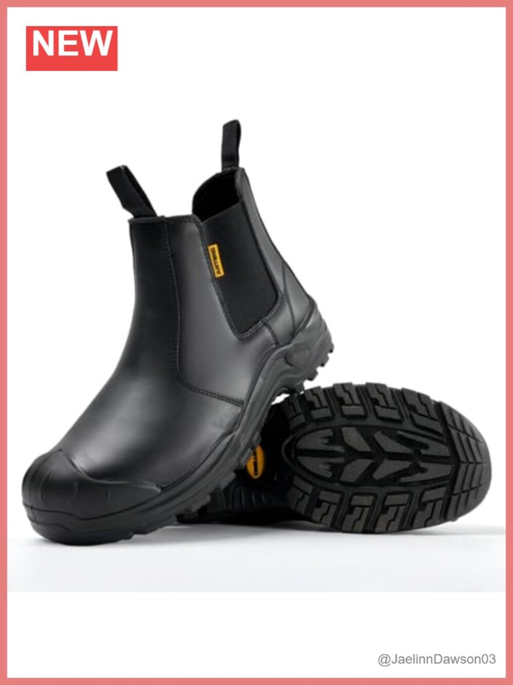 ANTENG Men's Composite Toe Work Boots Steel Toe Safety Footwear